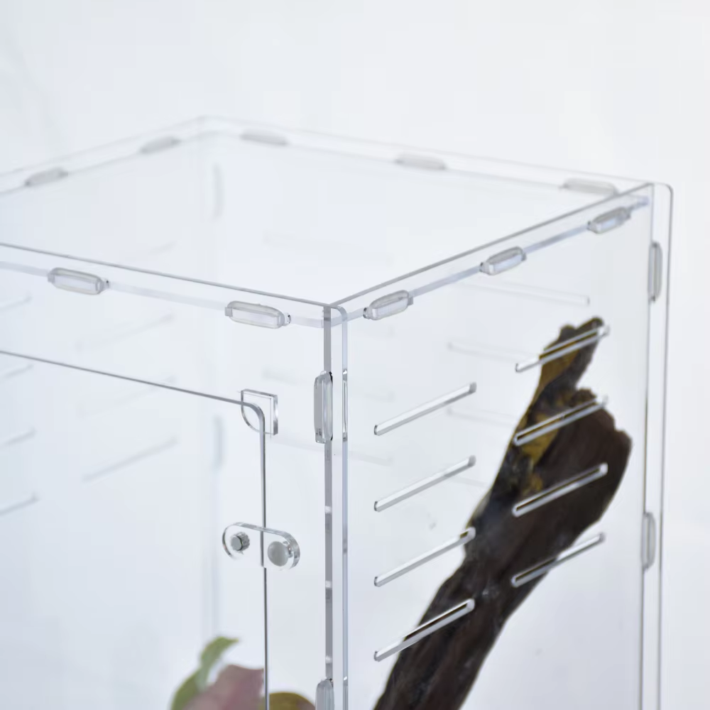 Acrylic breeding reptile enclosure for lizard python bearded dragon