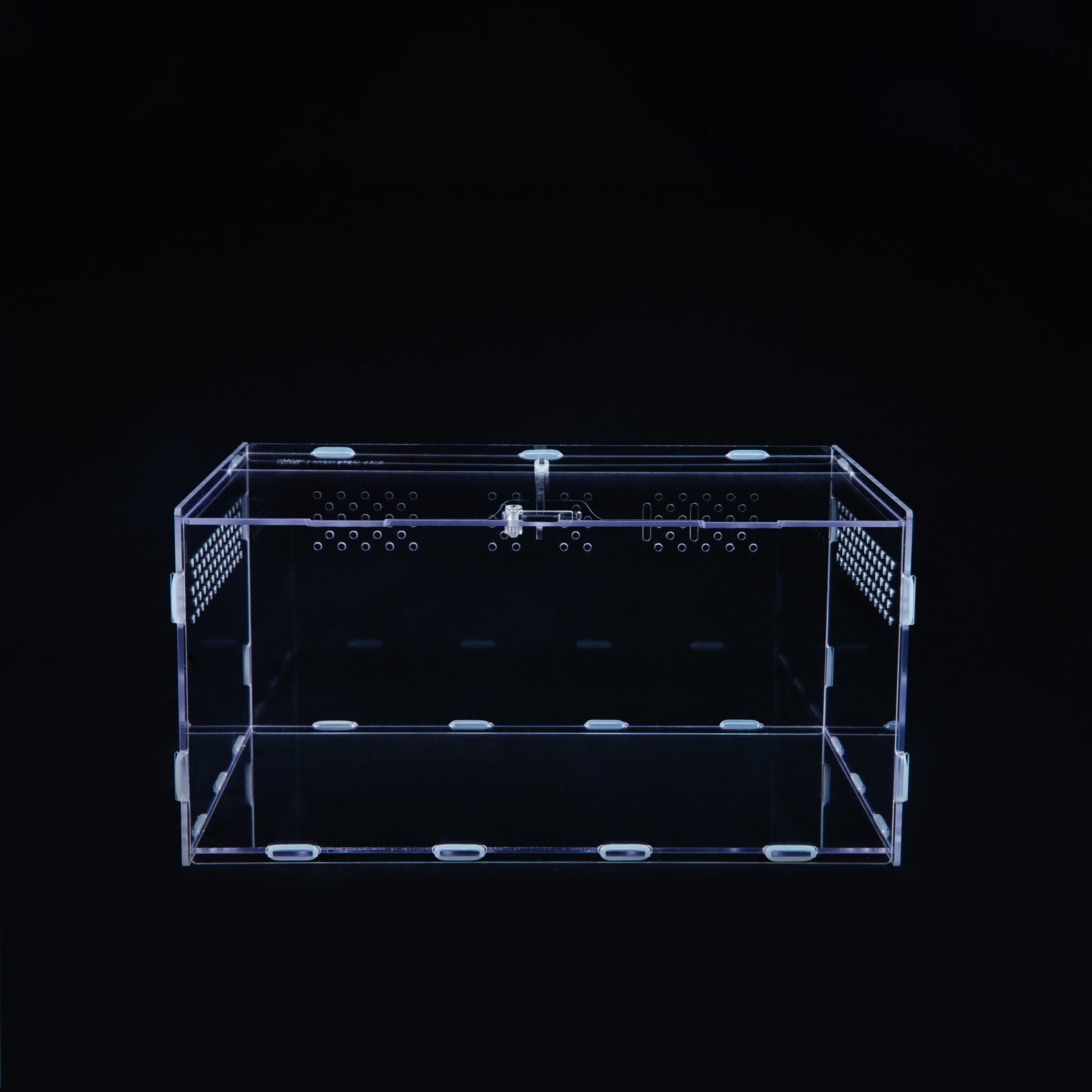 High transparent detachable acrylic reptile feeding box
