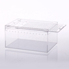 High Transparent Integrated Acrylic Reptile Feeding Box with Sliding Lid Cover