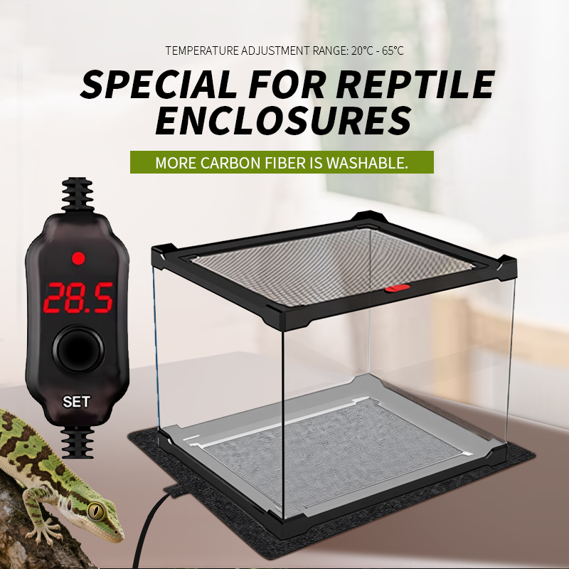 Brand New Upgraded Warm Heated Pet Mat Small Terrarium Reptile Heating Pad Accessory