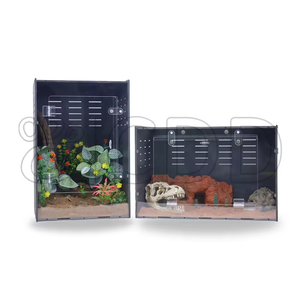 Customization PET high quality reptile cages with acrylic door terrarium display enclosures with factory support