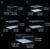High Transparent Integrated Acrylic Reptile Feeding Box with Sliding Lid Cover