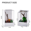 Customizable Transparent Simple Classic Praying Mantis Breeding Enclosure Box Breathable for Reptiles Cage Acrylic Pet Terrarium