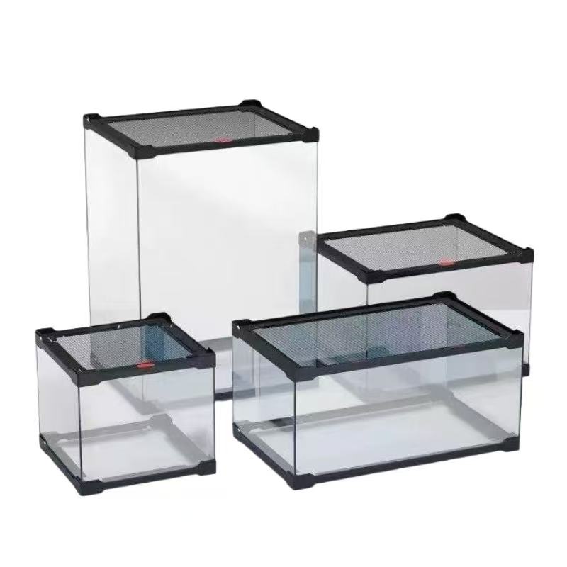 PET High Quality Rainforest Style Glass Reptile Cage Lizard Snake Gecko Terrarium Enclosure tank