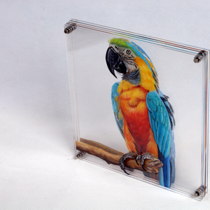 Custom Pet Portrait Acrylic Painting 3D Layered Pet Art Personalized Hand-Drawn