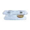 Magnetic Suction Acrylic Reptile Gecko Feeding with 20 Cups Ledge Fruit Paste Food Water Cup Bowl Holder Feeder