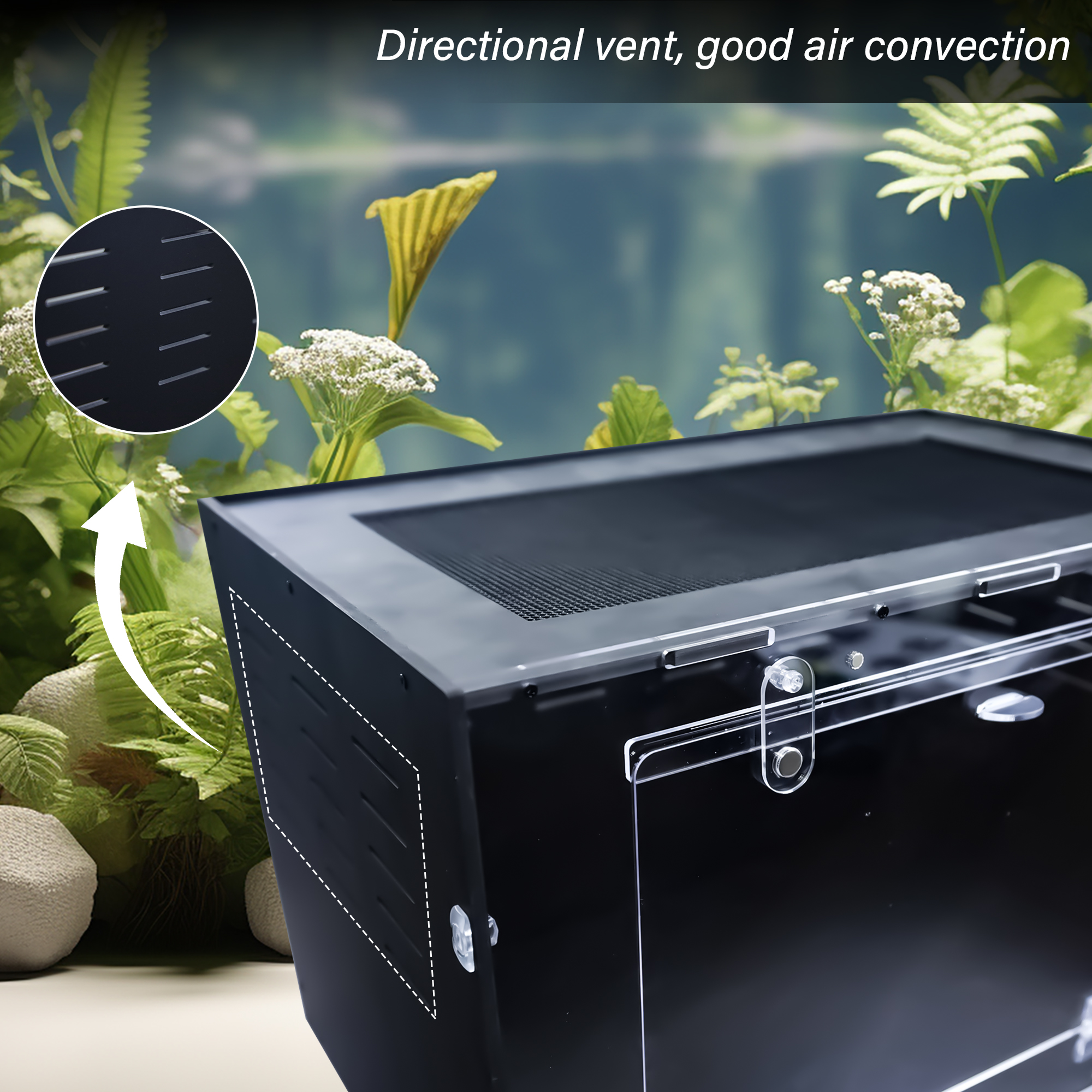 Customization PET high quality reptile cages with acrylic door terrarium display enclosures with factory support