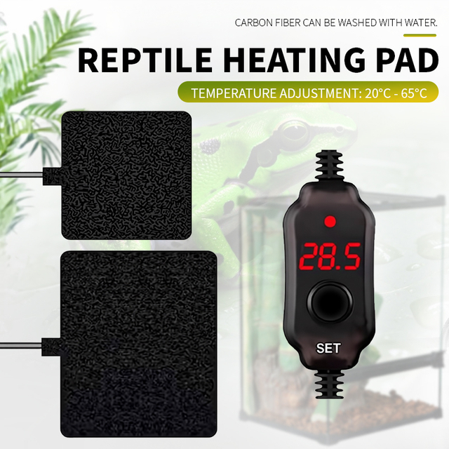 Brand New Upgraded Warm Heated Pet Mat Small Terrarium Reptile Heating Pad Accessory